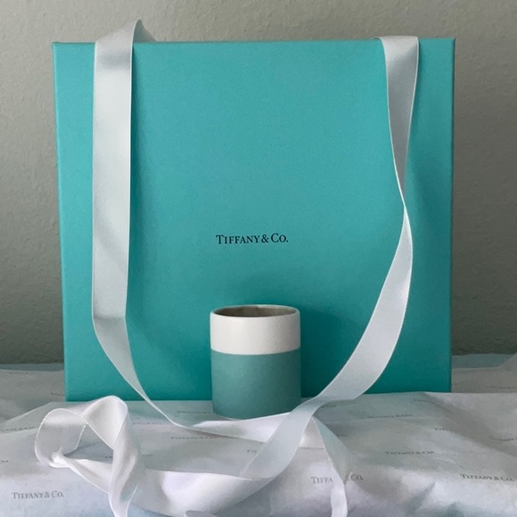 🕯 TIFFANY & CO. BLUE BOX & CANDLE VOTIVE HOLDER & RIBBON 🕯 - Picture 5 of 16